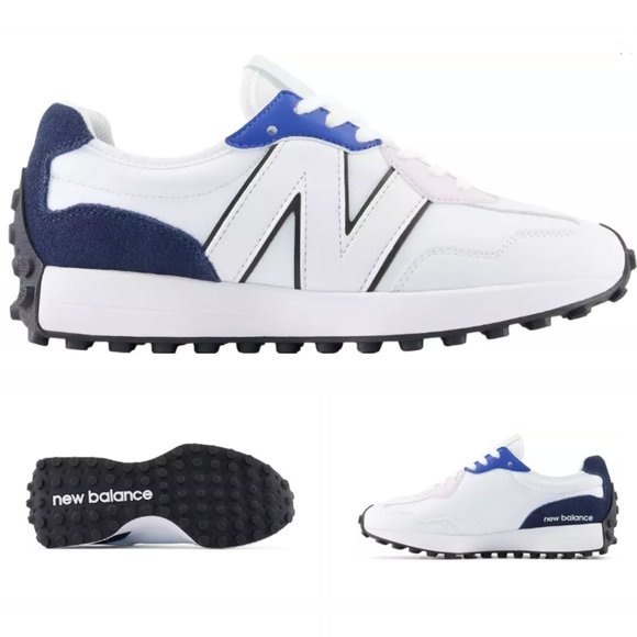 NEW BALANCE 327 RARE WOMEN Golf & Casual LEATHER Sneakers Shoes White size 6 10 - Picture 10 of 13